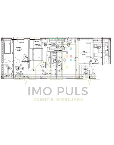 Timisoara, 2 bai, bucatarie separata, bloc nou, bucatarie mobilata si utilata,